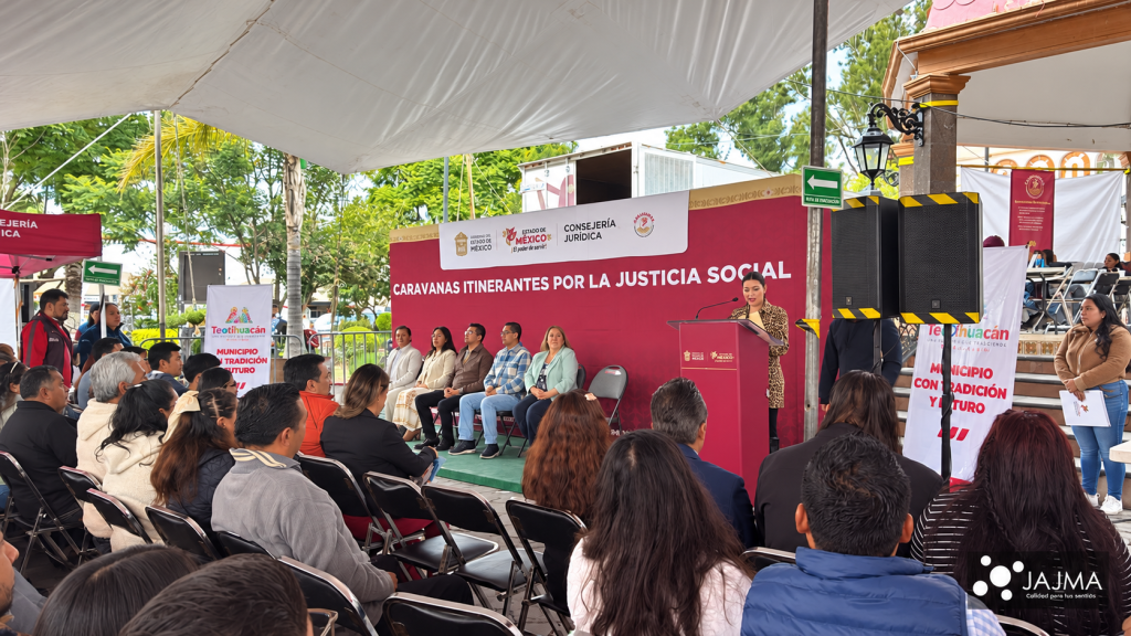 Caravanas Itinerantes por la Justicia Social en Teotihuacán con audio y montaje de JAJMA.
